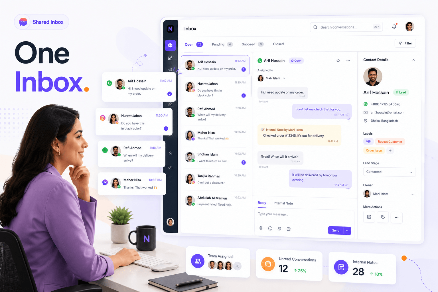 NextPilot shared team inbox